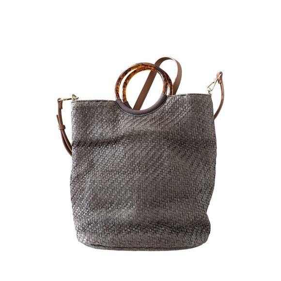 Banana Republic Woven Ring Handle Tote | Summer Straw Bag One Size - Picture 2 of 9
